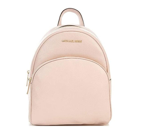 Michael Kors Abbey Medium Pebbled Leather Backpack - Soft Pink 38T0GAYB2L-187