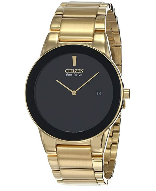 Citizen Eco-Drive Axiom Quartz Mens Watch, Stainless Steel, Gold-Tone (Model: AU1062-56E)