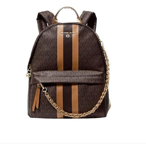 Michael Kors Slater Medium Logo Stripe Backpack 30F1G04B2B-049