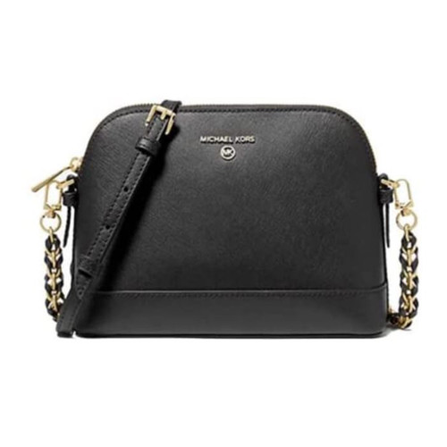 Michael Kors Jet Set Charm Large Dome Crossbody Bag Black 32H1GT9C3L-001