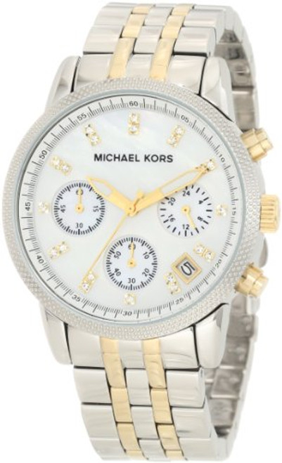 Michael Kors MK5057 Women's Two Tone Chronograph Watch