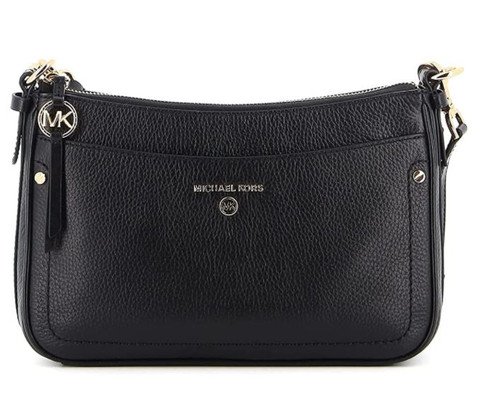 Michael Kors Jet Set Charm Medium Top Zip Pochette Crossbody Black One Size  	 32S1GT9C8L-001