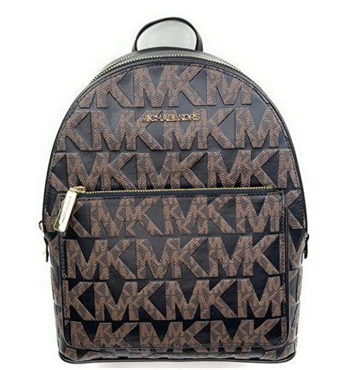 Michael Kors Adina Medium Backpack (Brown Black) 35F1G4AB2B-BR/BL