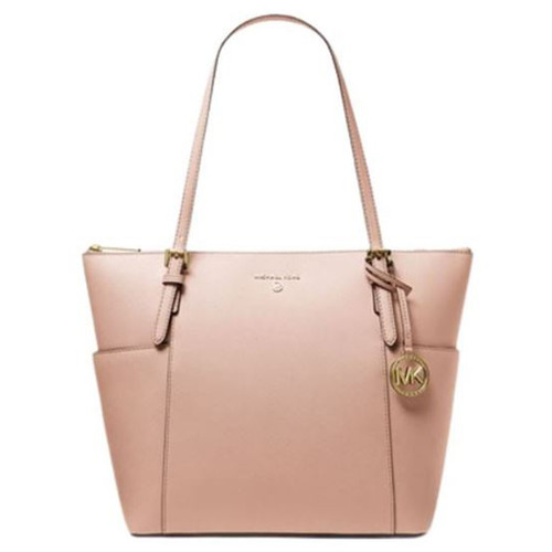Michael Kors Women Jet Set Large Top-zip Saffiano Leather Tote Shoulder Bag (SOFTPINK) 38F1CT9T8L-187…