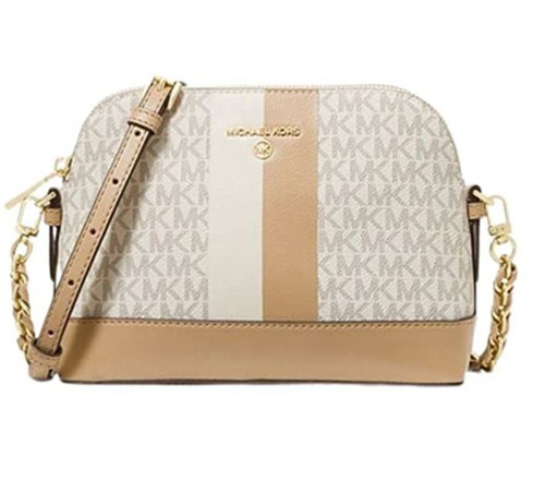 Michael Kors Jet Set Charm Large Dome Crossbody Buttermilk Multi