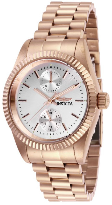 Invicta Lady 29448 Specialty Quartz Multifunction Silver Dial Watch