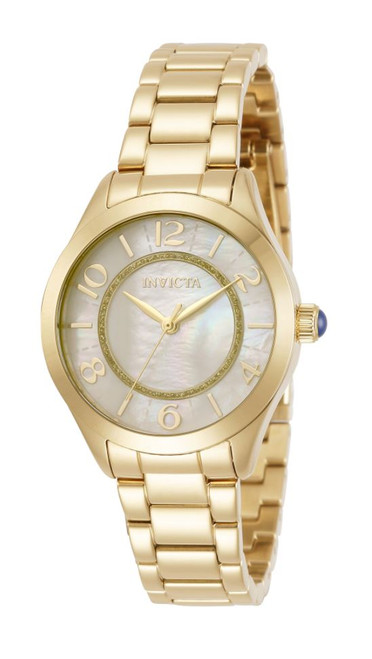 Invicta Women's 31104 Angel Quartz 3 Hand White Dial  Watch