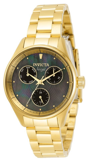 Invicta Women's 31363 Angel Quartz Chronograph Black Dial Watch