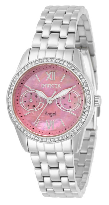 Invicta Women's 31377 Angel Quartz Multifunction Pink Dial Watch