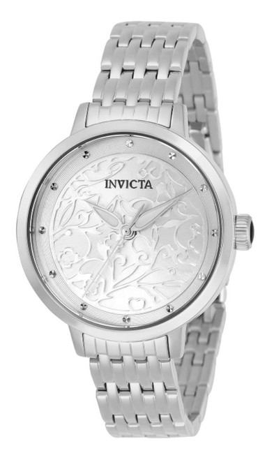 Invicta Women's 31938 Wildflower Quartz 3 Hand Silver Dial Watch