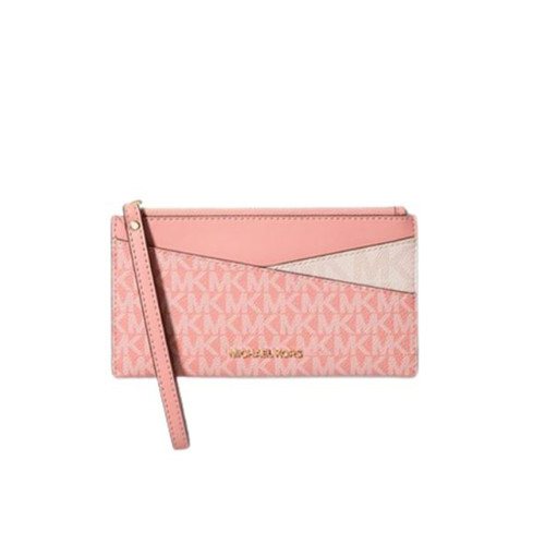 Michael Kors Jet Set Medium Logo Crossover Wristlet (SHERBERT MULTI) 35S2GTVW2B-sherbert