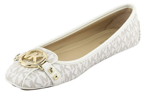 Michael Kors Women's Fulton Moccasin (Vanilla PVC, Numeric_9_Point_5)49T8FUFR1B-149-9.5