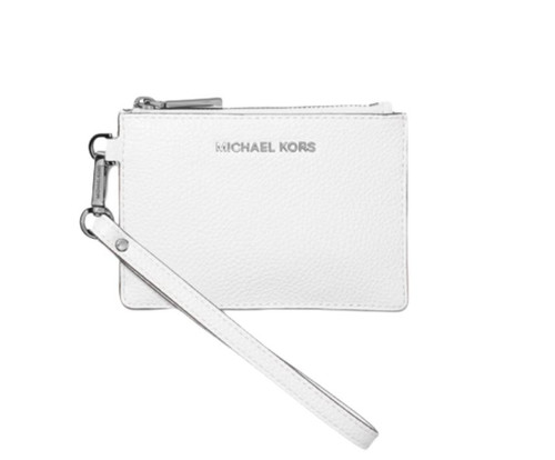 Michael Kors Jet Set Small Coin Purse Optic White One Size  	 32T7SM9P0L-085