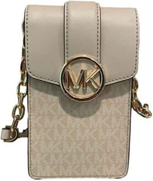 MICHAEL KORS Carmen Small Logo Smartphone Crossbody Bag (light sand) 35S2GNMC5B-ltsand