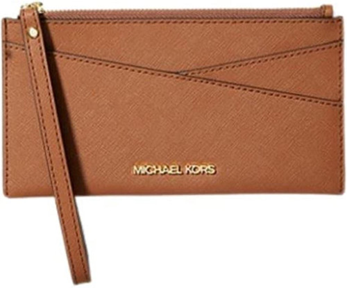 Michael Kors Jet Set Medium Logo Crossover Wristlet (Luggage) 35H1GTVW2L-230