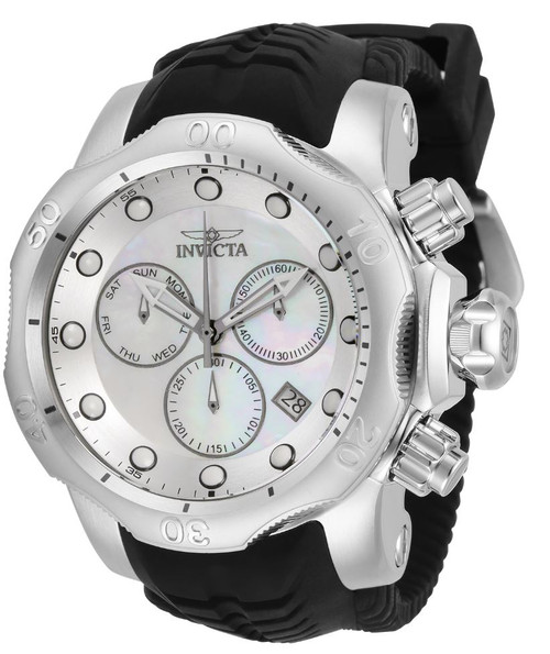 Invicta Men's 33303 Venom Quartz Chronograph White, Silver Dial Watch