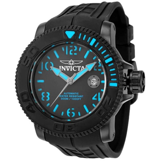 Invicta Men's 34777 Sea Hunter Automatic 3 Hand Black Dial Watch