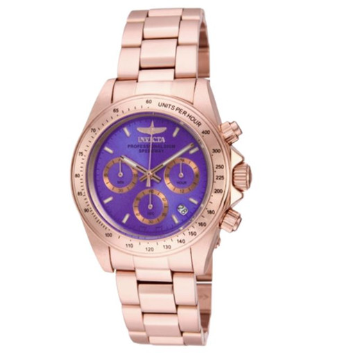 Invicta Women's 16659 Speedway Quartz Chronograph Purple Dial Watch