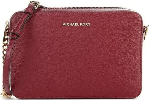 Michael Kors Jet Set Lg EW Crossbody (Dark Berry) 35S4GTVC3L-950