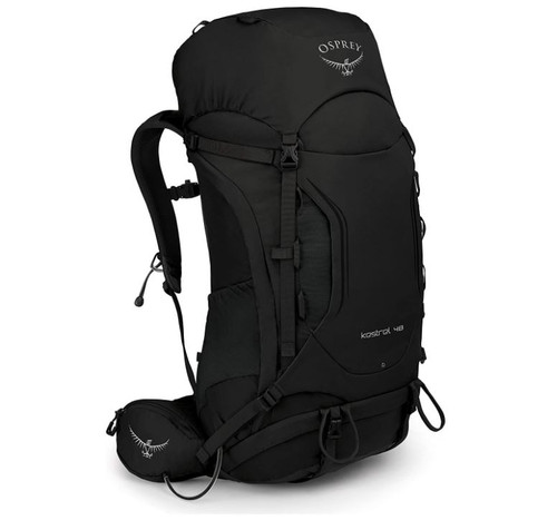 Osprey Kestrel 48 Men's Backpacking Backpack Black, Small/Medium 10001817