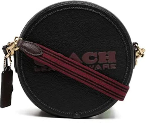 COACH Color-Block Leather Kia Circle Bag (Black Multi)  CA098-B4/M2