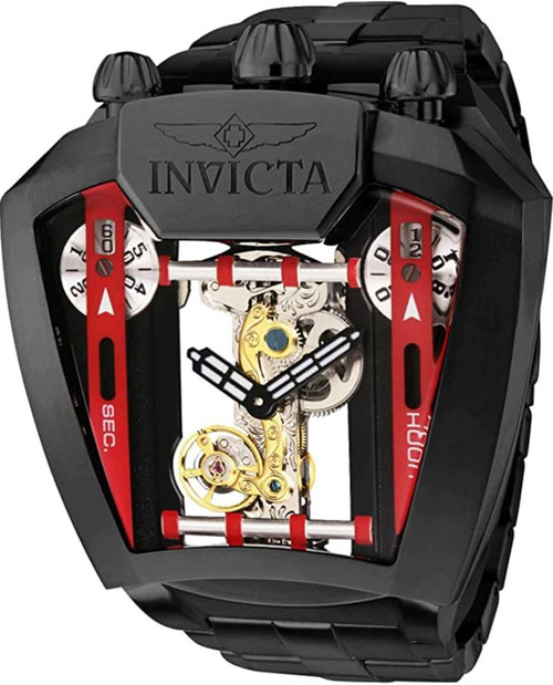 Invicta Men's 35457 Speedway Mechanical Multifunction Black Dial Watch