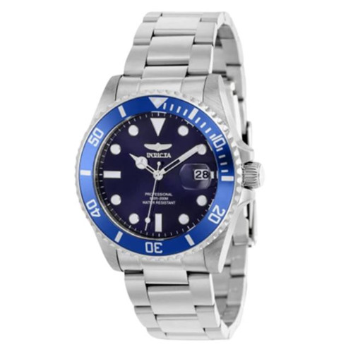 Invicta Women's 37150 Pro Diver Quartz 3 Hand Blue Dial Watch