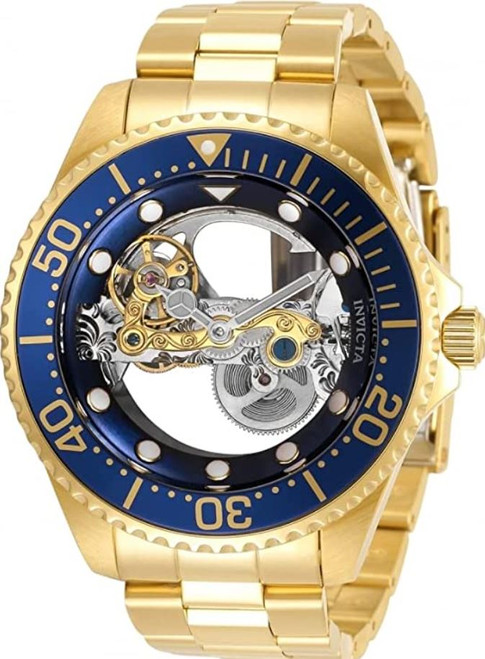 Invicta Men's 34448 Pro Diver Automatic Multifunction Blue Dial Watch