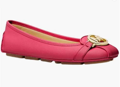 Michael Kors Women's Fulton Moccasin (Carmine Pink, us_Footwear_Size_System, Adult, Women, Numeric, Medium, Numeric_7)49F9FUFR3L-carm-7