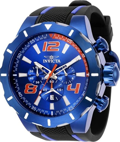 Invicta Men's 35738 S1 Rally Quartz Chronograph Blue Dial Watch