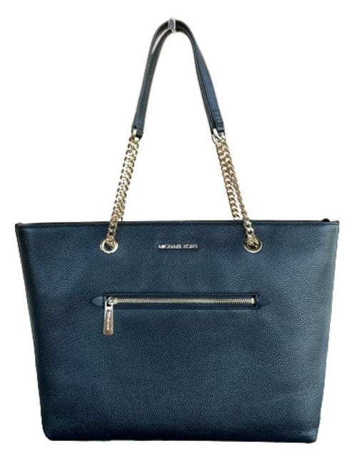 Michael Kors Jet Set Medium Front Zip Chain Tote Bag - Pebbled Leather - Bags  Tote Bags