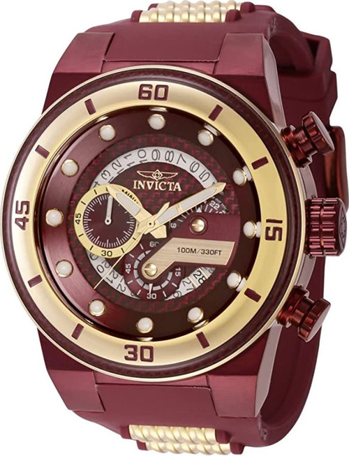 Invicta Men's 40762 S1 Rally Quartz Multifunction Red Dial Watch