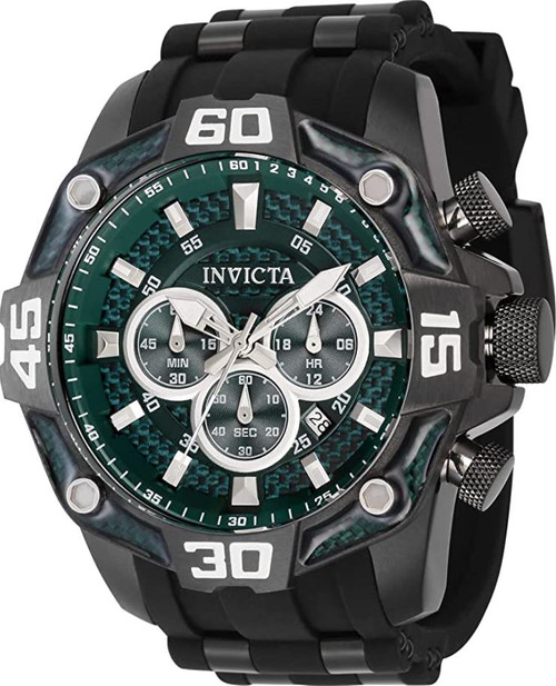 Invicta Men's 40524 Pro Diver Quartz Chronograph Green Dial Watch