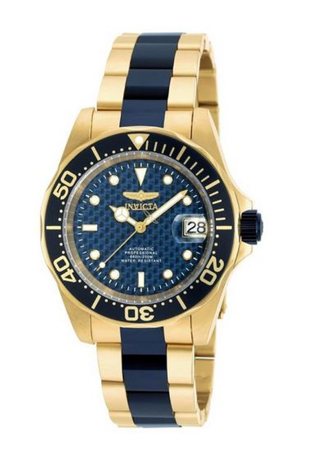 Invicta Men's Pro Diver Blue Steel Bracelet & Case Automatic Analog Watch 90185 …