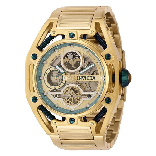 Invicta Men's 42136 S1 Rally Automatic Multifunction Silver, Black, White, Gold, Green Dial Watch