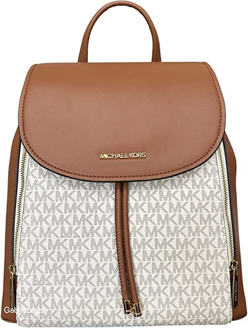 Michael Kors Womens Carmen XS Leather Pouchette Shoulder Bag 35F2GNMC1B-289  (Light Cream) 