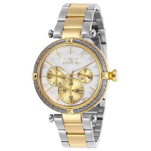 Invicta Women's Bolt Quartz Stainless-Steel Strap, Two Tone, 18 Casual Watch (Model: 28960)