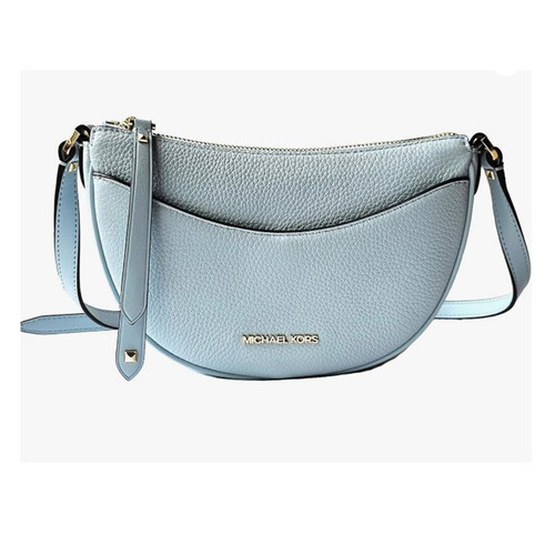 Michael Kors Dover Small Leather Crossbody Bag Purse Handbag (Vista Blue)  35R3G4DC5L-vista
