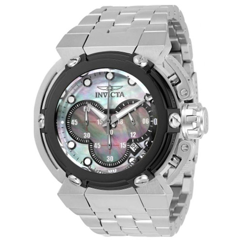 Invicta Men's 30452 Coalition Forces Quartz Chronograph Black, Platinum Dial Watch