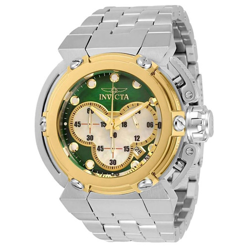 Invicta Men's 30454 Coalition Forces Quartz Chronograph Gold, Green Dial Watch