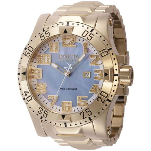 Invicta Men's 43226 Reserve Quartz Multifunction Platinum, Silver, White Dial Watch