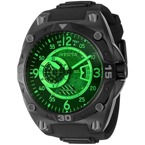 Invicta Men's 40285 Aviator Automatic Multifunction Green Dial Watch