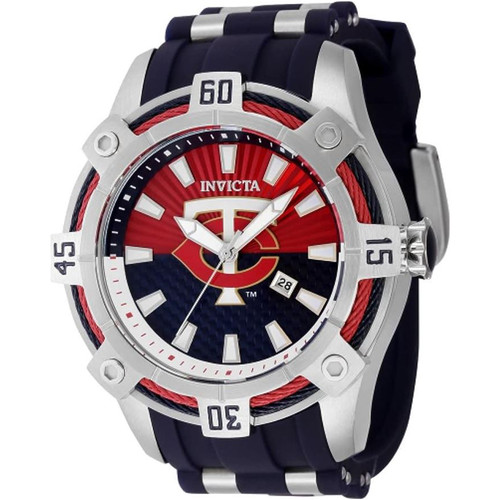 Invicta Men's 43275 MLB Minnesota Twins Quartz Multifunction Red, White, Blue Dial Watch