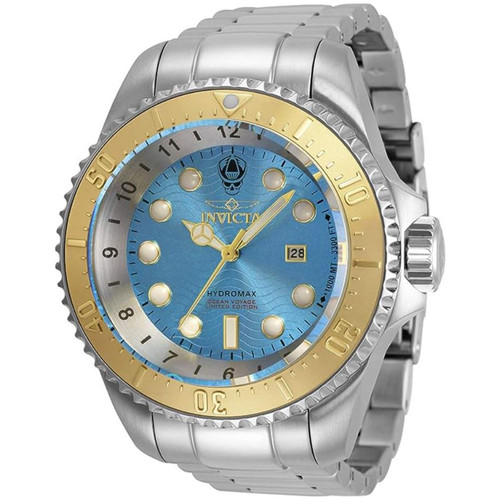 Invicta Men's 35145 Hydromax Quartz 3 Hand Light Blue Dial Watch