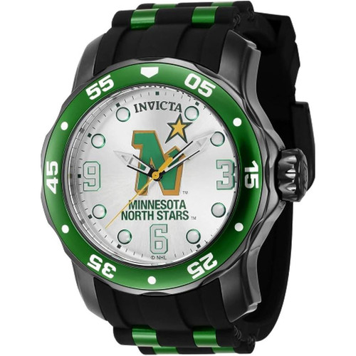 Invicta Men's 42650 NHL Dallas Stars Quartz Silver Dial Color