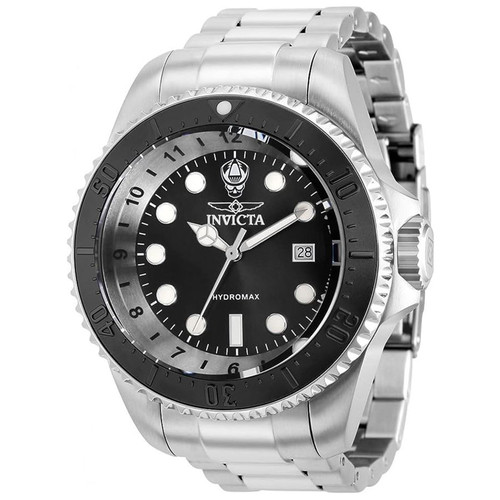 Invicta Men's 38018 Hydromax Quartz 3 Hand Black Dial Watch