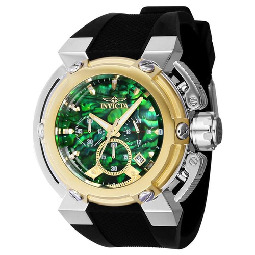 Invicta Men's 40062 Coalition Forces Quartz Chronograph Green, Gold Dial Watch
