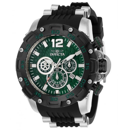 Invicta Men's 26405 Pro Diver Quartz Chronograph Green Dial Watch