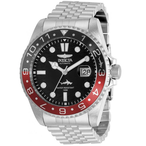 Invicta Men's 35149 Pro Diver Automatic 3 Hand Silver, Black Dial Watch