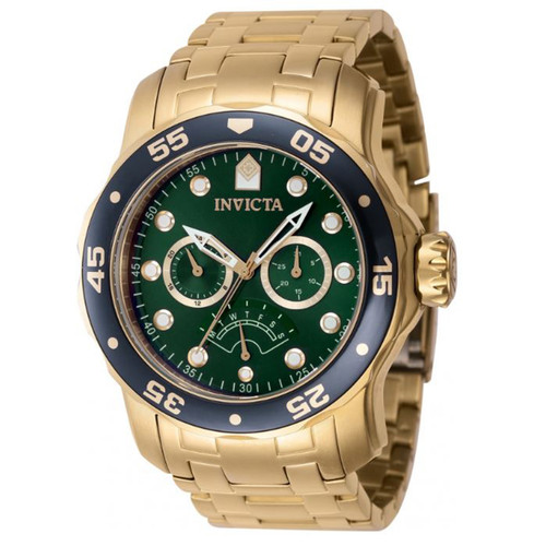 Invicta Men's 46998 Pro Diver Quartz Chronograph Green Dial Watch